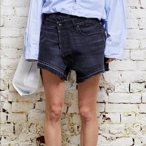 R13 Crossover Short in Black (NWT)